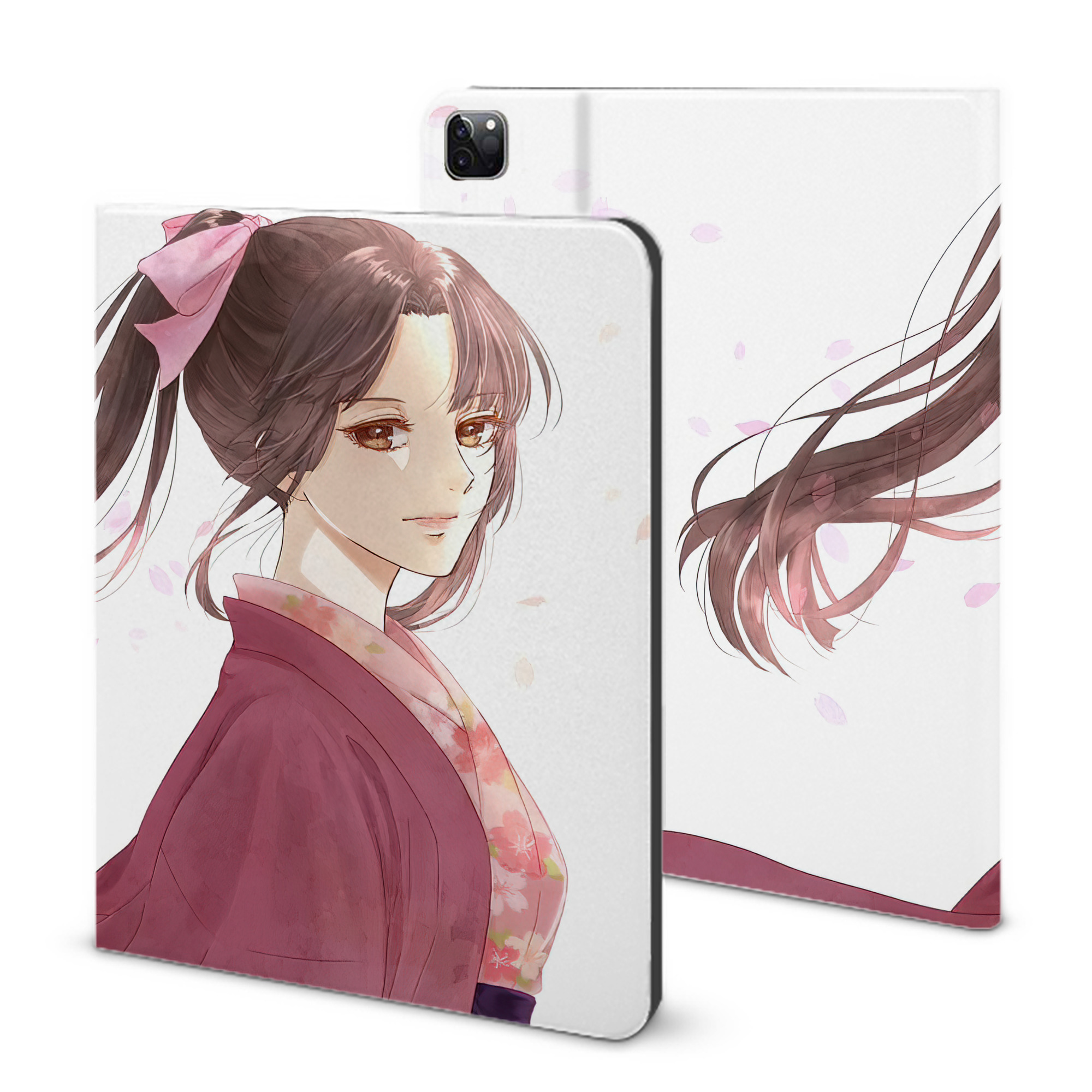 ぎんたま 坂田銀時（さかたぎんとき） 神楽 志村新八（しむら しんぱち） GINTAMA Sakata Gintoki Kagura Shimura Shinpachi IPad ケース ブック型 PUレザー TPU 耐衝撃 軽量 薄型 ペン収納なし 全面保護 IPad 各モデル対応